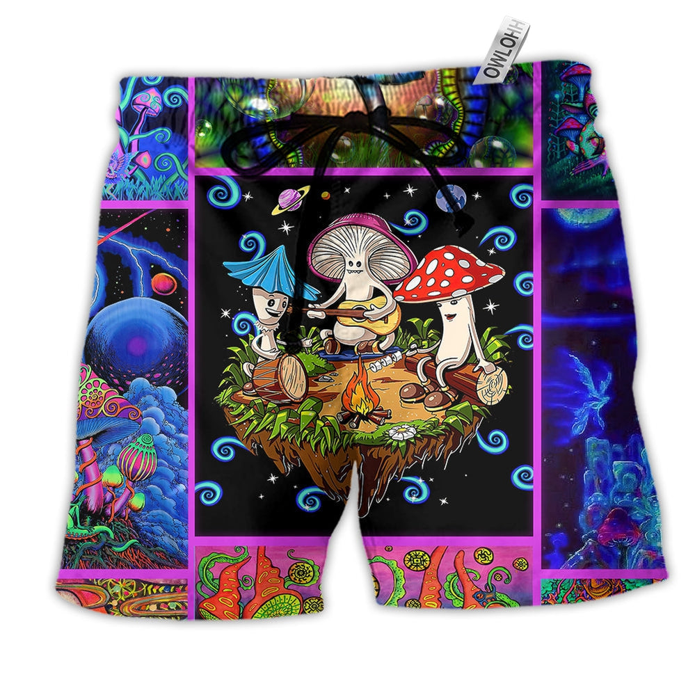 Beach Short / Adults / S Mushroom Into The Forest I Go To Lose My Mind And Find My Soul - Beach Short - Owls Matrix LTD