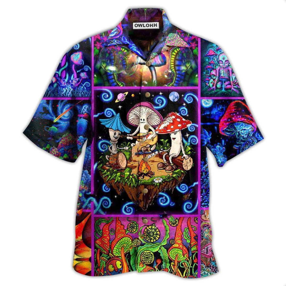 Hawaiian Shirt / Adults / S Mushroom Into The Woods I Go To Lose My Mind And Find My Soul - Hawaiian Shirt - Owls Matrix LTD