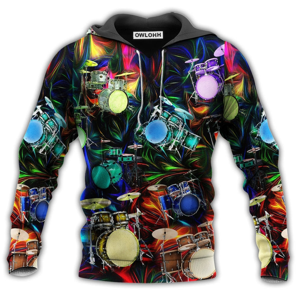 Unisex Hoodie / S Music Drum Amazing Style Night Style - Hoodie - Owls Matrix LTD