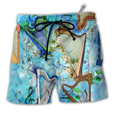 Beach Short / Adults / S Music Harp Is My Life - Beach Short - Owls Matrix LTD