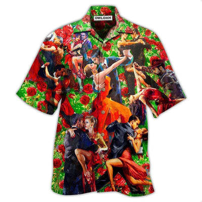 Hawaiian Shirt / Adults / S Dance Keep Calm And Salsa Dance Couple Dancing - Hawaiian Shirt - Owls Matrix LTD