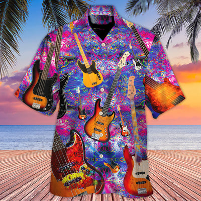 Guitar Life Love Purple Style - Hawaiian Shirt - Owls Matrix LTD