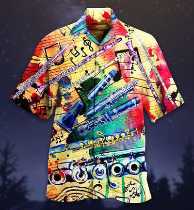 Flute Music Love Life Style So Cool - Hawaiian Shirt - Owls Matrix LTD