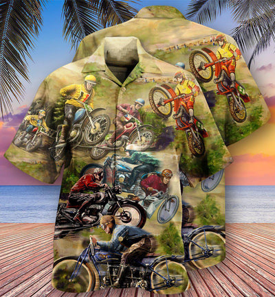 Motorcycle Is My Therapy - Hawaiian Shirt - Owls Matrix LTD