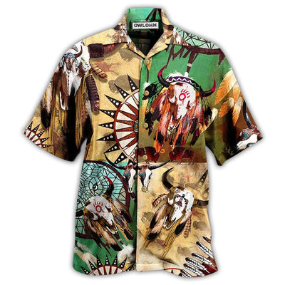 Hawaiian Shirt / Adults / S Native American Awesome Spirit Cool - Hawaiian Shirt - Owls Matrix LTD