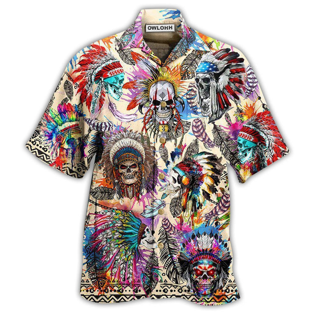 Hawaiian Shirt / Adults / S Native American Culture Revering Cool - Hawaiian Shirt - Owls Matrix LTD