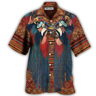 Hawaiian Shirt / Adults / S Native Style Cool Love Peace Pattern - Hawaiian Shirt - Owls Matrix LTD