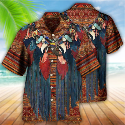 Native Style Cool Love Peace Pattern - Hawaiian Shirt - Owls Matrix LTD