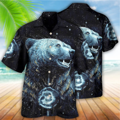 Native Style Love Peace Bear - Hawaiian Shirt - Owls Matrix LTD