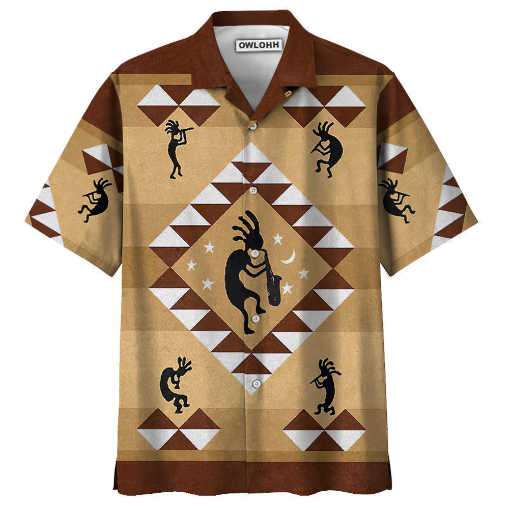 Hawaiian Shirt / Adults / S Native Style Love Peace Classic Pattern - Hawaiian Shirt - Owls Matrix LTD