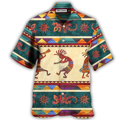Hawaiian Shirt / Adults / S Native Style Love Peace Cool Pattern - Hawaiian Shirt - Owls Matrix LTD