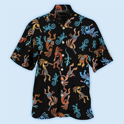 Native Style Love Peace Black Style - Hawaiian Shirt - Owls Matrix LTD