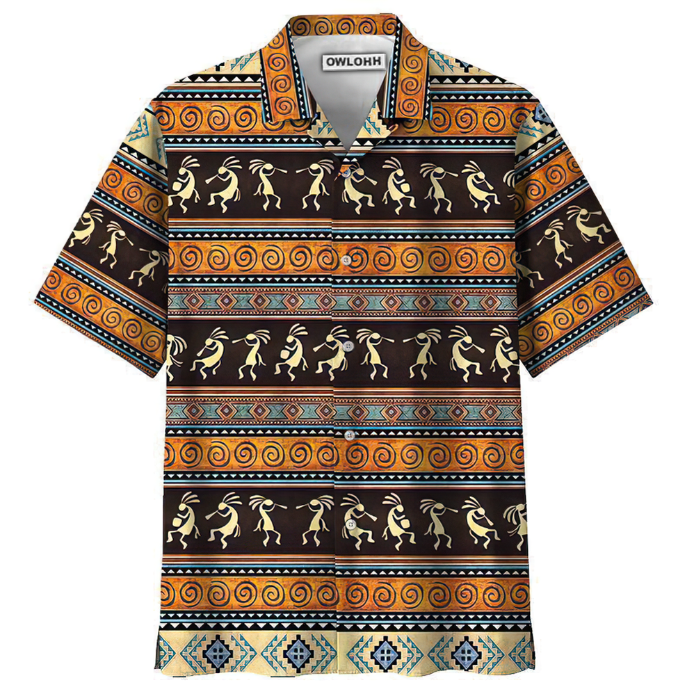 Hawaiian Shirt / Adults / S Native Style Love Peace Pattern - Hawaiian Shirt - Owls Matrix LTD