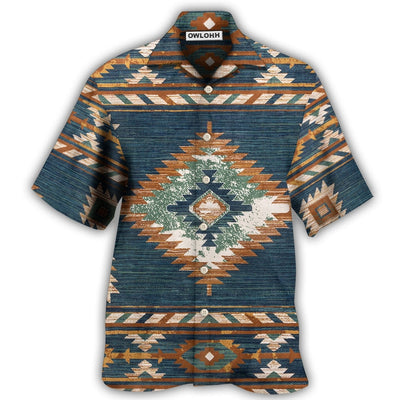 Hawaiian Shirt / Adults / S Native Style Love Peace Vintage Pattern - Hawaiian Shirt - Owls Matrix LTD