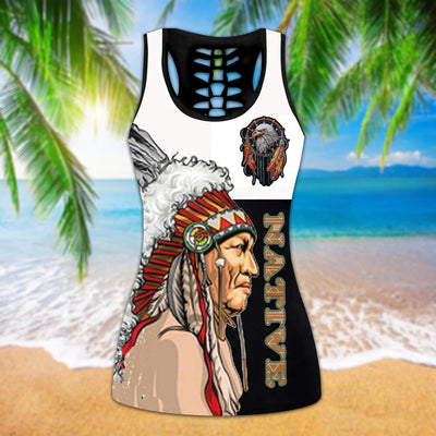 Native The Chief Style With A Eagle - Tank Top Hollow - Owls Matrix LTD