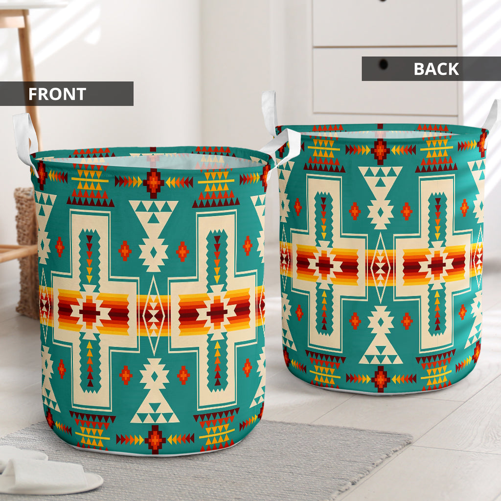 Native American Upholstery - Laundry Basket - Owls Matrix LTD