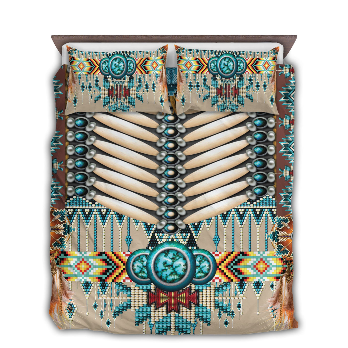 US / Twin (68" x 86") Native Amazing Pattern Vintage - Bedding Cover - Owls Matrix LTD