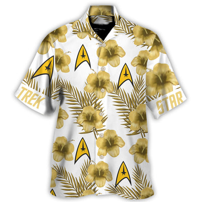Hibiscus Floral Star Trek Starships - Hawaiian Shirt For Men, Women, Kids - Owl Ohh-Owl Ohh