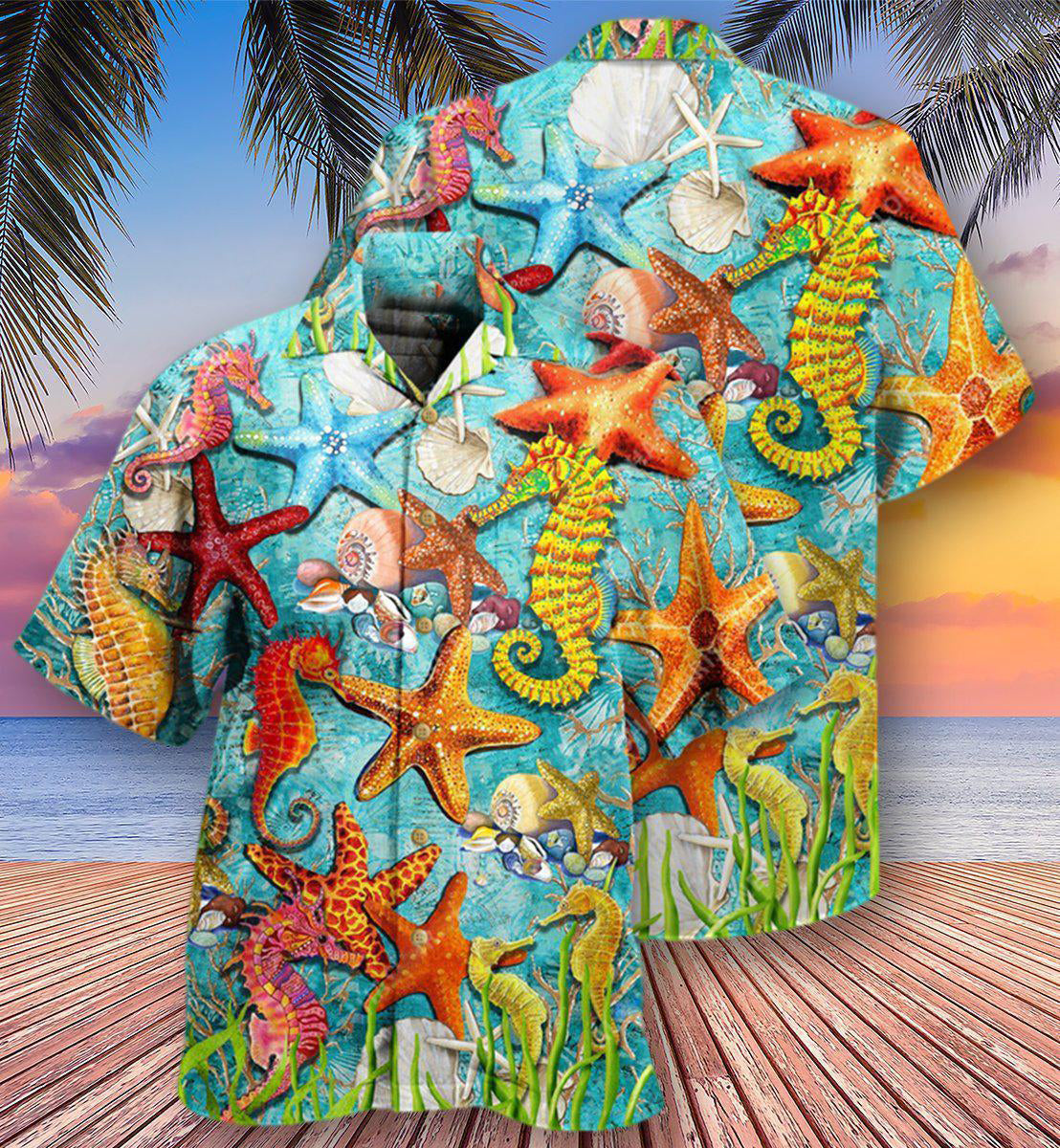 Ocean Every Seashell Has A Story - Hawaiian Shirt - Owls Matrix LTD