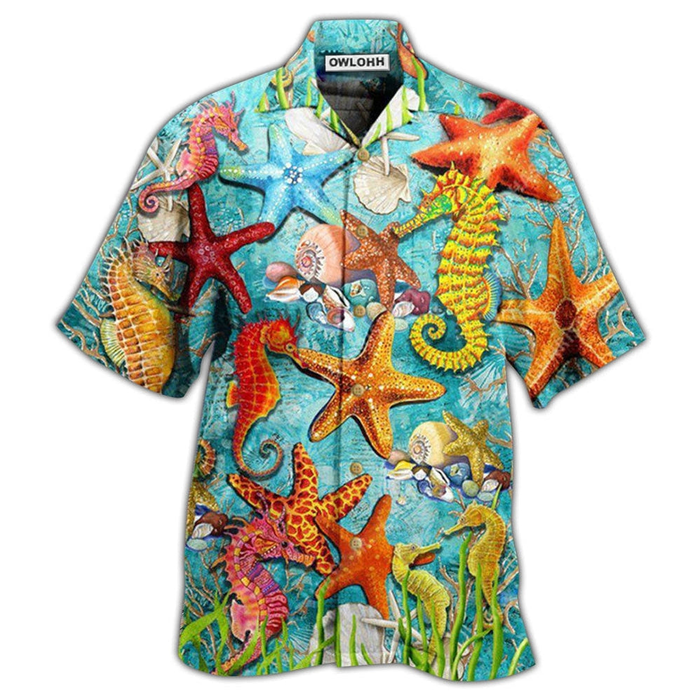 Hawaiian Shirt / Adults / S Ocean Every Seashell Has A Story - Hawaiian Shirt - Owls Matrix LTD
