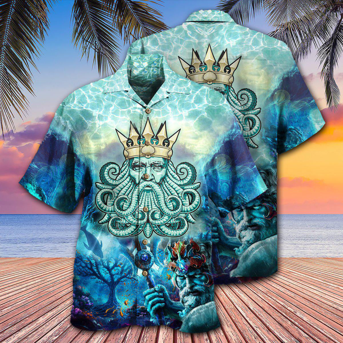 Ocean Set My Soul - Hawaiian Shirt - Owls Matrix LTD