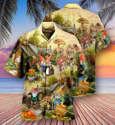 Gnome Farmer Oh Gnomes - Hawaiian Shirt - Owls Matrix LTD