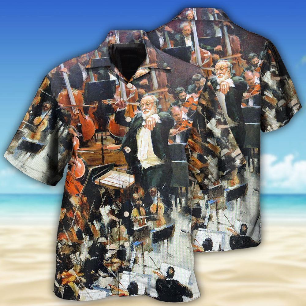 Orchestra So Excited Music Lover - Hawaiian Shirt - Owls Matrix LTD