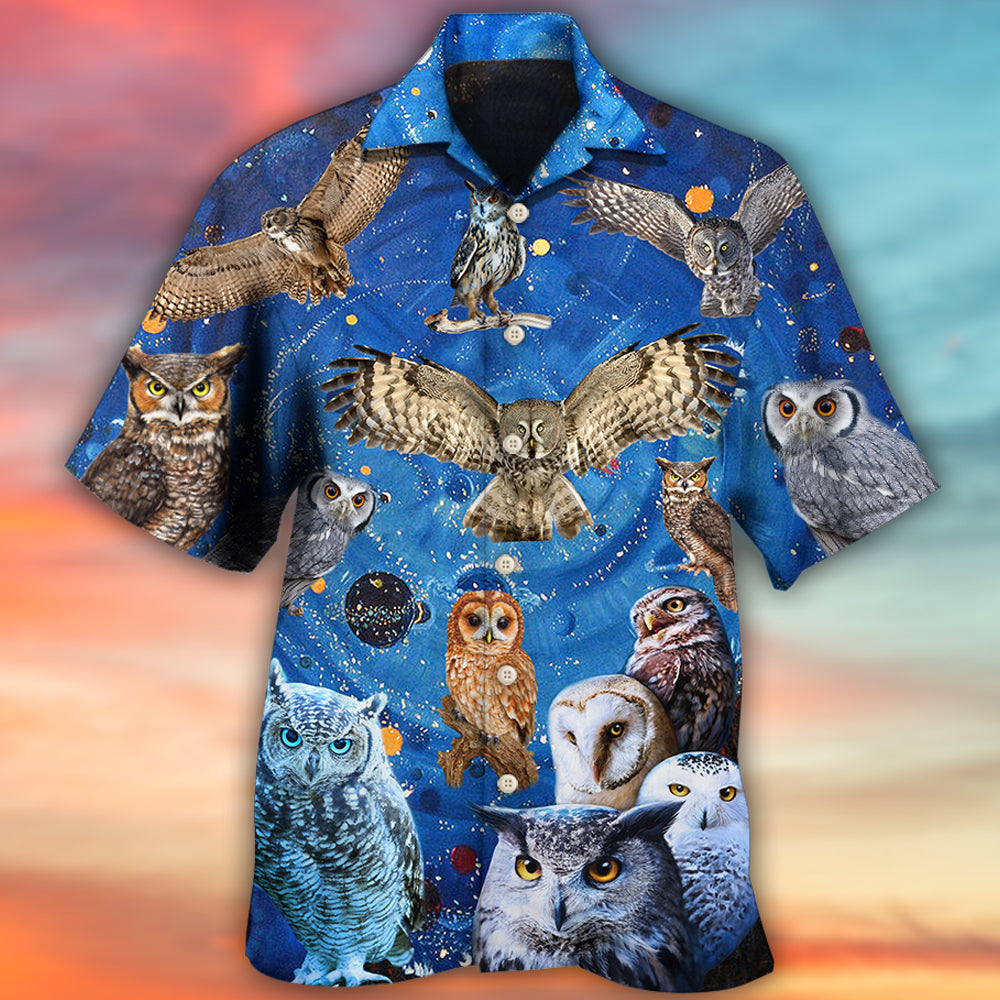 Owl Play Together Style - Hawaiian Shirt - Owls Matrix LTD