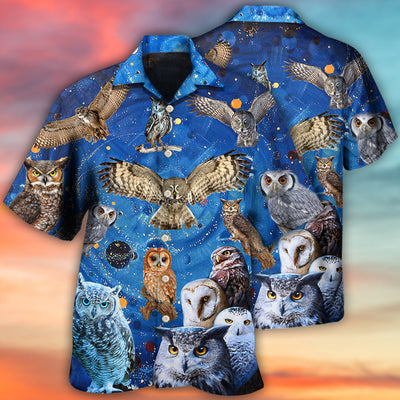 Owl Play Together Style - Hawaiian Shirt - Owls Matrix LTD