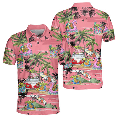 SW Disney Baby Yoda Pink - Polo Shirt