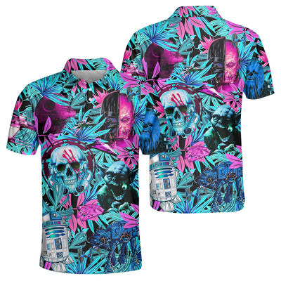 Halloween Starwars Tropical Friends Lovers - Polo Shirt