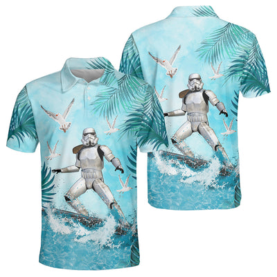 Star Wars Stormtrooper Surfing - Polo Shirt