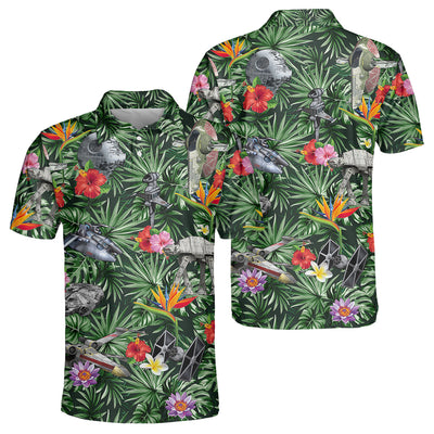 Star Wars Space Ships Tropical Forest - Polo Shirt