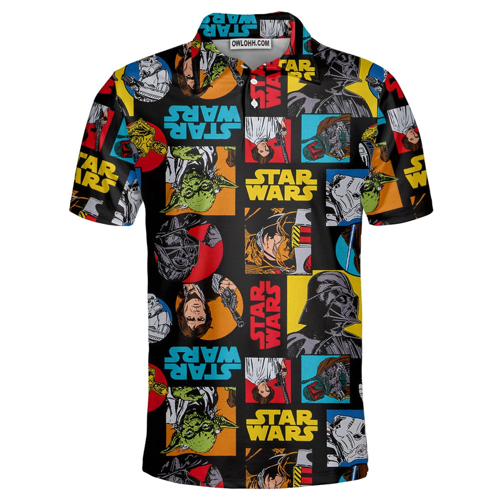 Star Wars Pattern Colorful - Polo Shirt