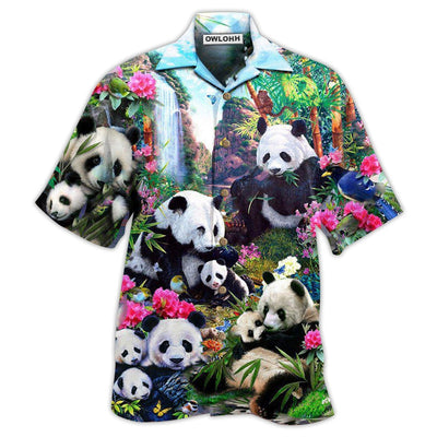 Hawaiian Shirt / Adults / S Panda Keep Calm And Hug A Panda - Hawaiian Shirt - Owls Matrix LTD