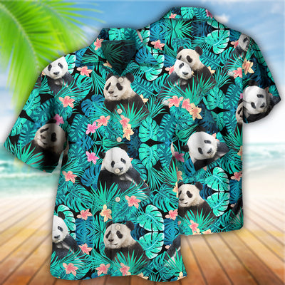 Panda Tropical Summer - Hawaiian Shirt - Owls Matrix LTD