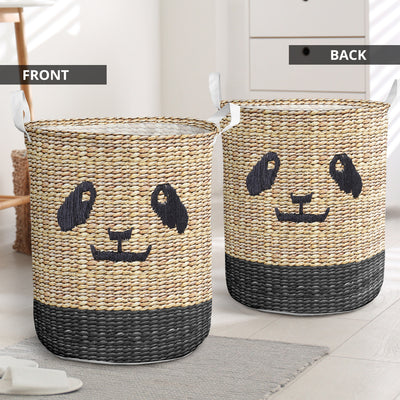 Panda Wicker So Cute - Laundry Basket - Owls Matrix LTD