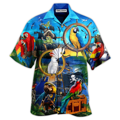 Hawaiian Shirt / Adults / S Parrot Love Life Amazing - Hawaiian Shirt - Owls Matrix LTD