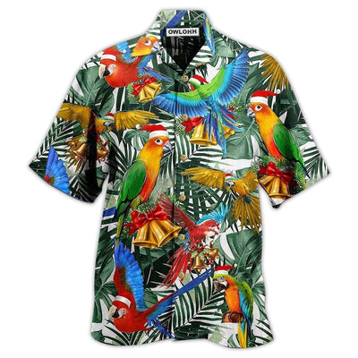 Hawaiian Shirt / Adults / S Parrot Love Xmas - Hawaiian Shirt - Owls Matrix LTD