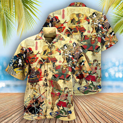 Samurai Perceive That Which Cannot Be Seen With The Eye - Hawaiian Shirt - Owls Matrix LTD