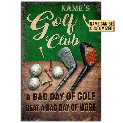 12x18 Inch Golf Lovers Special Personalized - Vertical Poster - Owls Matrix LTD