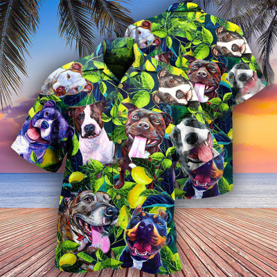 Pitbull On The Lemon Tree - Hawaiian Shirt - Owls Matrix LTD