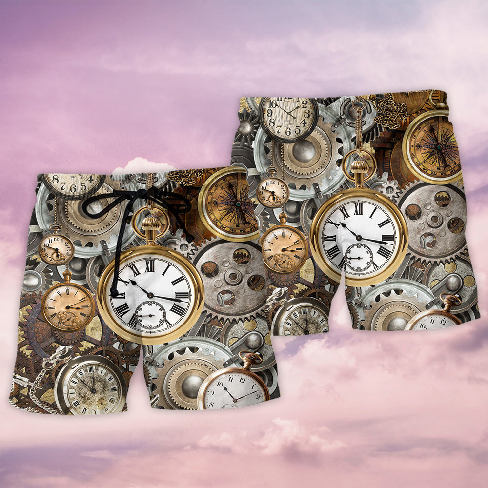 Pocket Watch Vintage Style - Beach Short - Owls Matrix LTD
