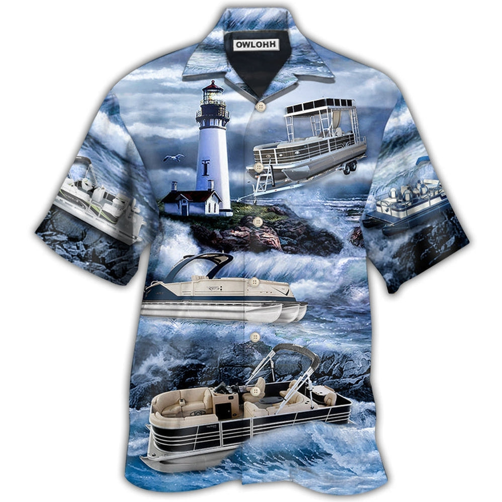 Hawaiian Shirt / Adults / S Pontoon Lighthouse - Hawaiian Shirt - Owls Matrix LTD