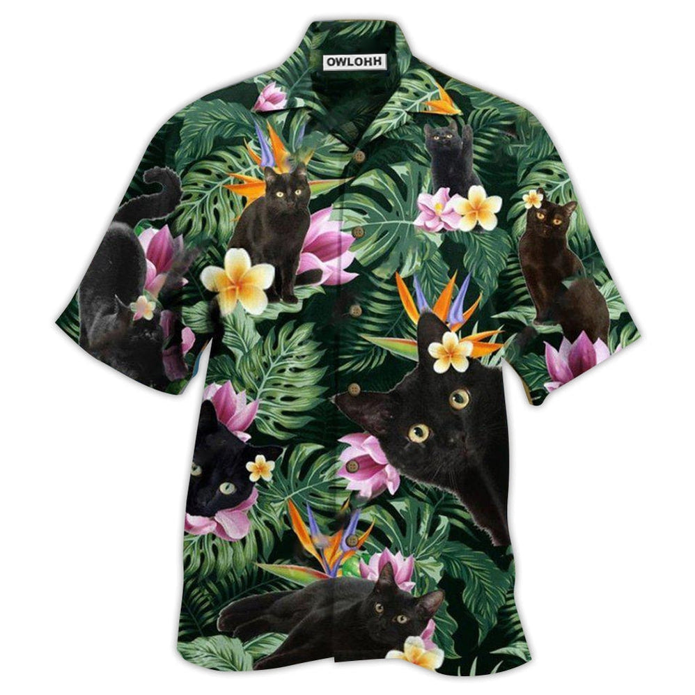 Hawaiian Shirt / Adults / S Cat Powered By Cat Hawaii - Hawaiian Shirt - Owls Matrix LTD