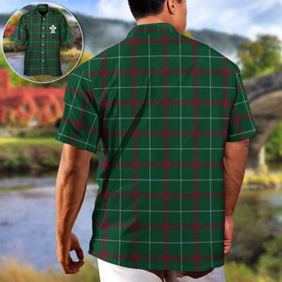 Tartan Prince Of Wales Green Color - Hawaiian Shirt
