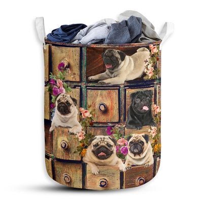 Pug Drawer - Laundry Basket - Owls Matrix LTD