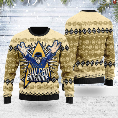 Star Trek Vulcan Awesome Christmas - Sweater - Ugly Christmas Sweater