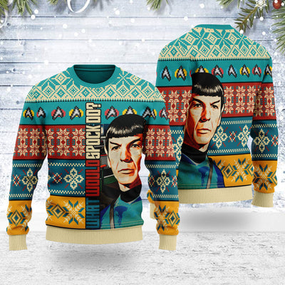 Star Trek What would spock do Christmas - Sweater - Ugly Christmas Sweater