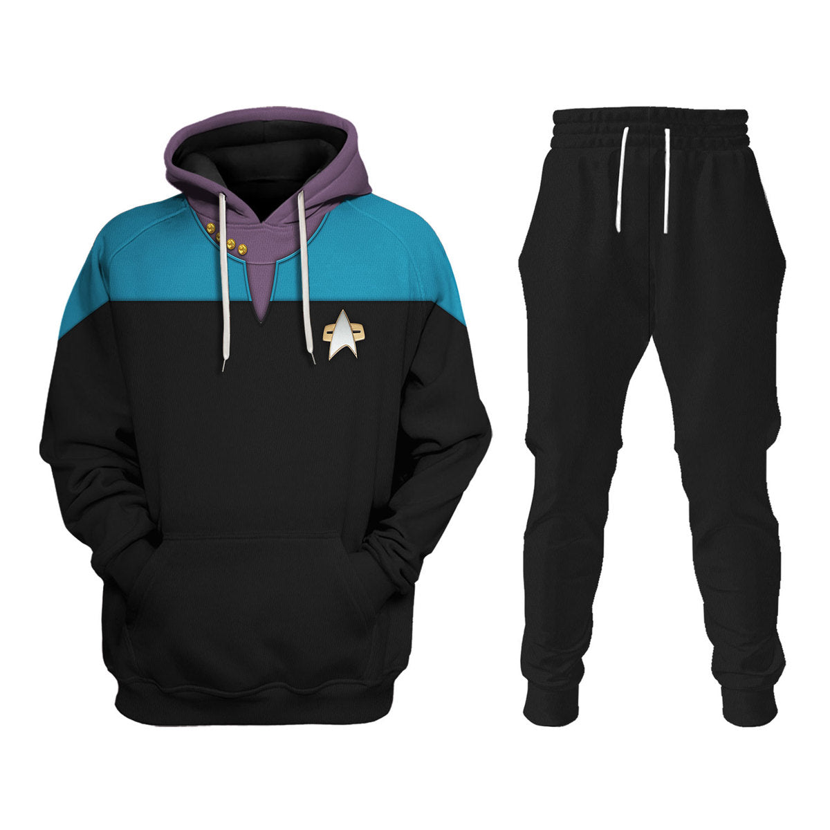 Star Trek Voyager Blue Costume Cool - Hoodie + Sweatpant